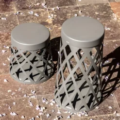 Shadow LED-sokkellampe, mørkegrå, aluminium, højde 45 cm