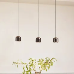 Skinne system 48V Lumaro, pendel, cylinder, 3 lyskilder, sort