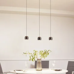 Skinne system 48V Lumaro, pendel, cylinder, 3 lyskilder, sort