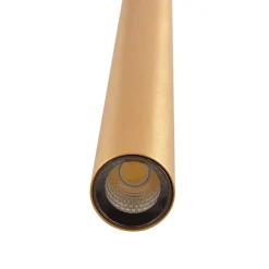 Skinne system 48V Lumaro, pendel, rørpære, 3 lyskilder, guld, CCT