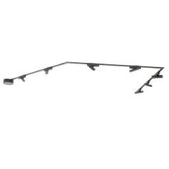 Skinnesystem Lumaro, lyskilder, 7 lyskilder, sort, 48 V, dæmpbar