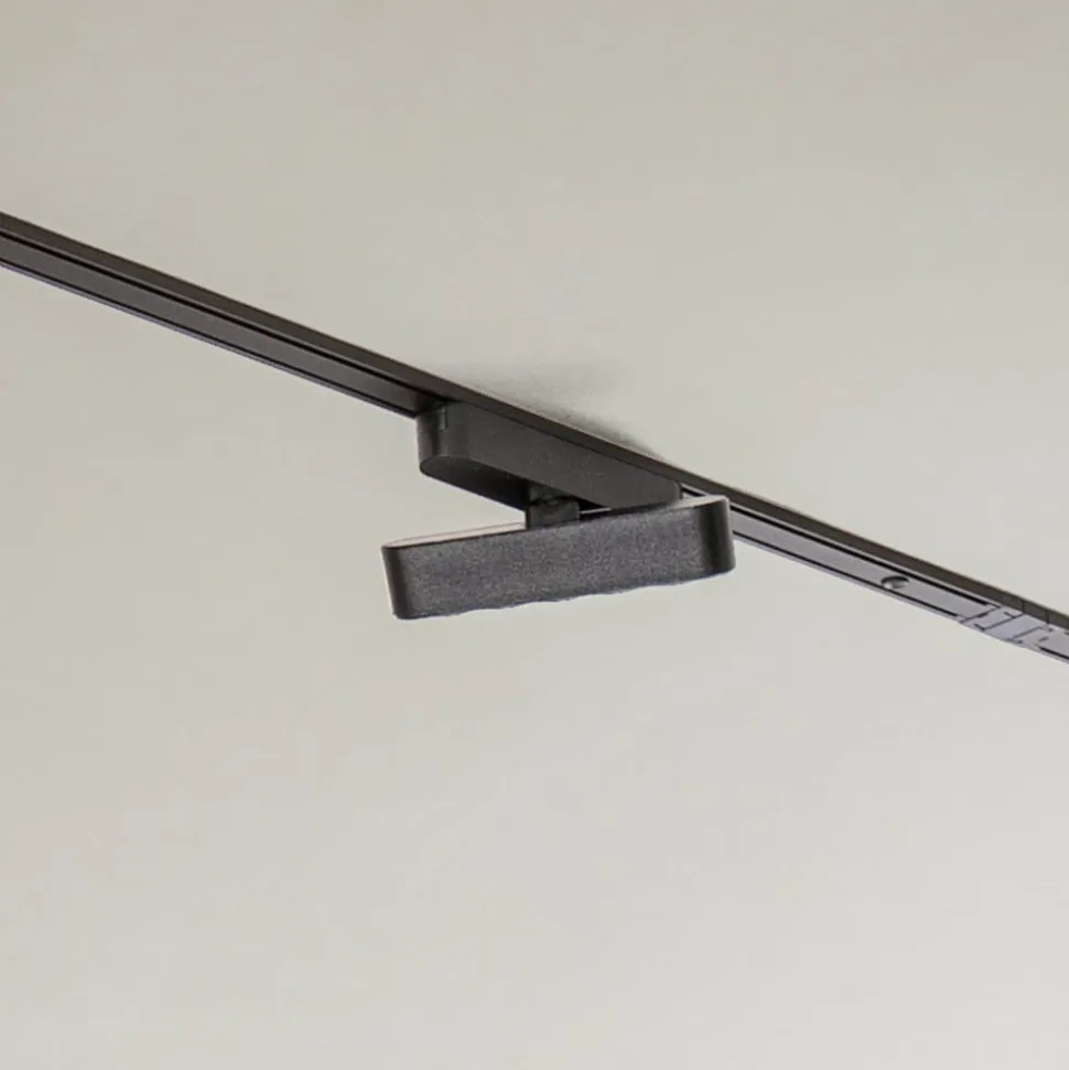 Skinnesystem Lumaro, lyskilder, 7 lyskilder, sort, 48 V, dæmpbar