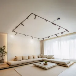 Skinnesystem 48V Lumaro spots 16-flg. sort Ø4cm dæmpbar