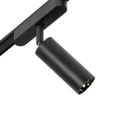 Skinnesystem 48V Lumaro spots 5 lyskilder sort Ø 4cm dæmpbar