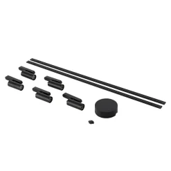 Skinnesystem 48V Lumaro spots 5 lyskilder sort Ø 4cm dæmpbar