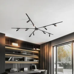 Skinnesystem 48V Lumaro, spots, 10 lyskilder, sort, Ø 4 cm