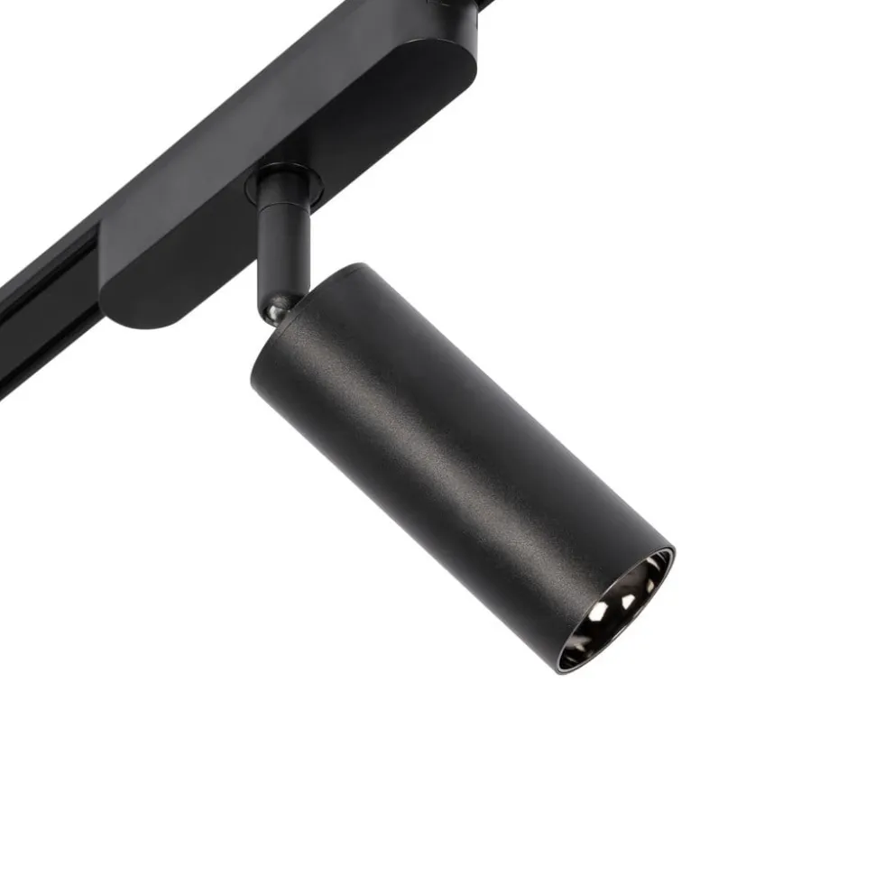 Skinnesystem 48V Lumaro, spots, 11 lyskilder, sort, Ø4cm, dæmpbar