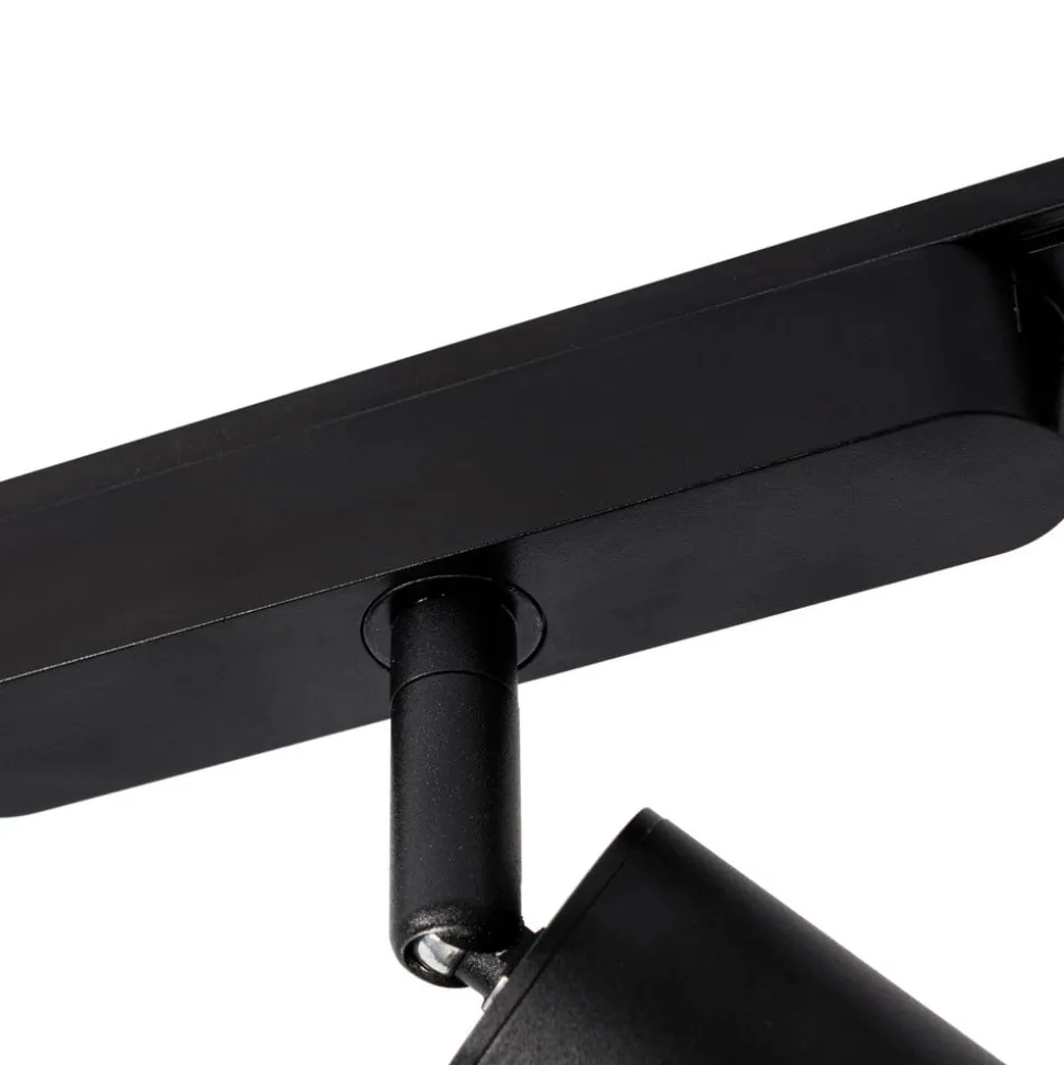 Skinnesystem 48V Lumaro, spots, 11 lyskilder, sort, Ø4cm, dæmpbar