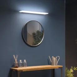 Skinny LED-væglampe, hvid, aluminium, PMMA, op/ned