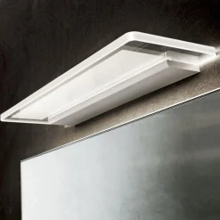 Skinny LED-væglampe, hvid, aluminium, PMMA, op/ned