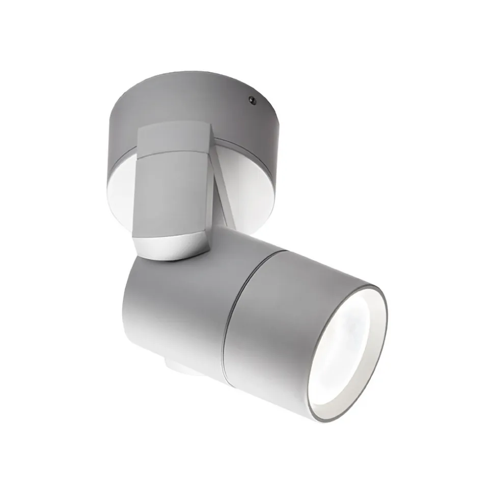 Skiros udendørs spotlampe, IP55, grå