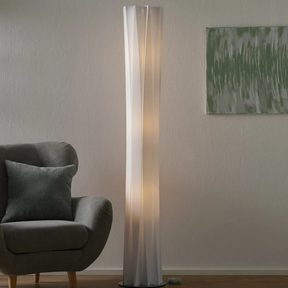 Slamp Bach gulvlampe, højde 184 cm, hvid