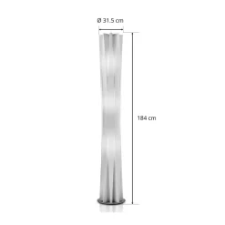 Slamp Bach gulvlampe, højde 184 cm, hvid