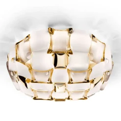 Slamp Mida væglampe, 50 cm, hvid-guld