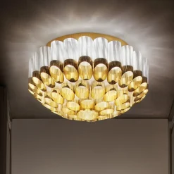 Slamp Odeon Ceiling Loftlampe, guld, Ø 65 cm