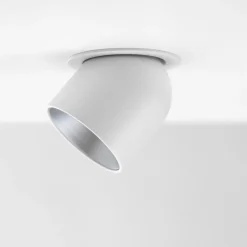 SLC Cup LED-indbygningsdownlight hvid/sølv 2.700 K