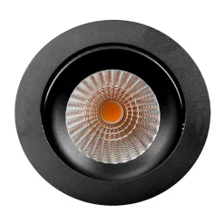 SLC DL04 LED-indbygningslampe sort 2.700 K