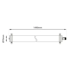 SLC Lava LED-loftlampe af PMMA IP69