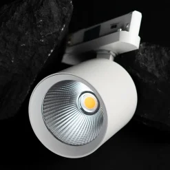 SLC LED track spot Fox, hvid, 3.000 K, 3-fase skinne