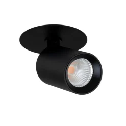 SLC LED-indbygningsspot Art, 1 lyskilde, sort, 2.700 K, aluminium