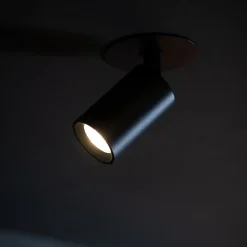 SLC LED-indbygningsspot Art, 1 lyskilde, sort, 2.700 K, aluminium