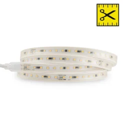 SLC LED-stripe 230V komplet sæt IP65 5m, 4.000K