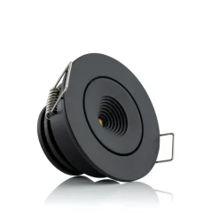 SLC MiniOne Tilt LED-indbygningslampe sort 3.000 K