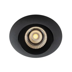 SLC One 360° LED-indbygningslampe dæmp-til-varm sort