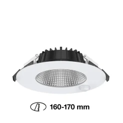 SLC Shift LED-downlight Ø 18cm hvid med sensor