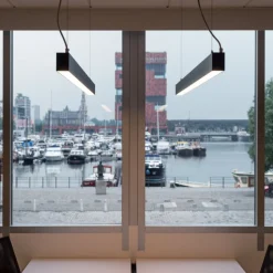 SLV Glenos LED-pendel 205 cm sort