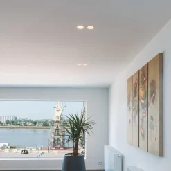 SLV Horn indbygningslampe, QPAR51, hvid, aluminium, Ø 10,5 cm