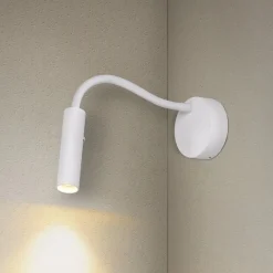 SLV Karpo Goose LED-væglampe, dæmpbar, hvid