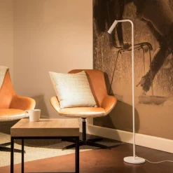 SLV Karpo LED-gulvlampe, med dæmper, hvid