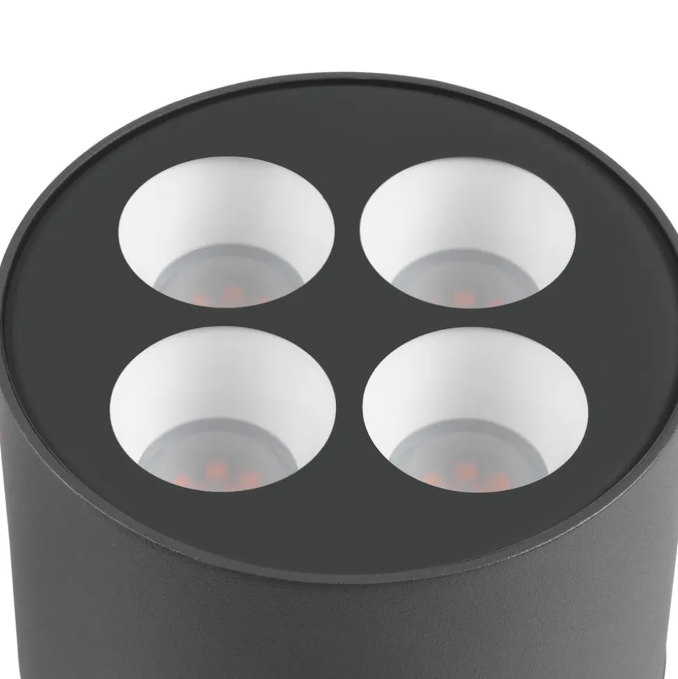 SLV LED-gadelampe R-Cube 70, antracit, aluminium, højde 70 cm