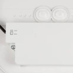 SLV LED-loftlampe Decona, Ø 30 cm, hvid/guldfarvet, metal