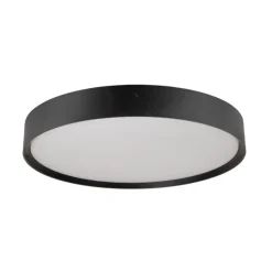 SLV LED-loftlampe Decona, Ø 42 cm, sort, metal, CCT