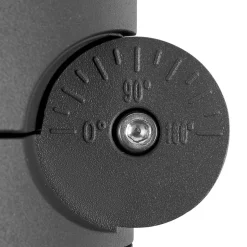 SLV LED-sokkellampe R-Cube 35, antracit, aluminium, højde 35 cm