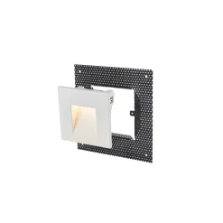 SLV LED-vægindbygningslampe Mobala, hvid, aluminium, 3.000 K