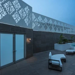 SLV LED-væglampe Abridor, antracit, bredde 14 cm, sensor