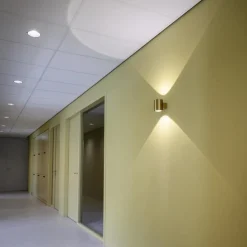 SLV LED-væglampe Oculus, Ø 9 cm, dæmpbar til varmt lys, metal