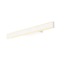 SLV LED-væglampe til badeværelset One Linear, 52 cm, hvid, metal, CCT
