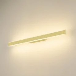 SLV LED-væglampe til badeværelset One Linear, 70 cm, messingfarvet
