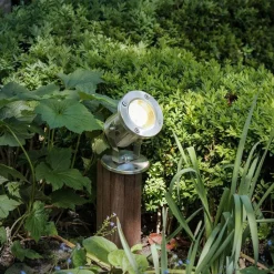 SLV Nautilus udendørs spotlampe, stål