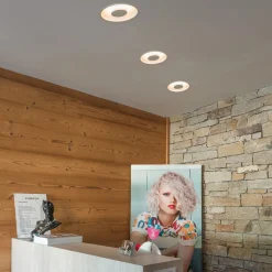 SLV Occuldas 14 indbygningslampe, hvid, aluminium, Ø 14 cm