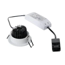 SLV Patta-I LED-indbygningslampe, rund, mat hvid