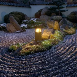 SLV Rusty firkantet LED-sokkel lys rustbrun