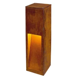 SLV Rusty Slot 50 LED-sokkelampe, højde 50 cm