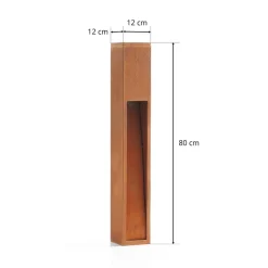 SLV Rusty Slot 80 rustbrun sokkel lys