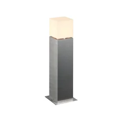 SLV sokkellampe Square Pole, højde 60 cm, grå, stål