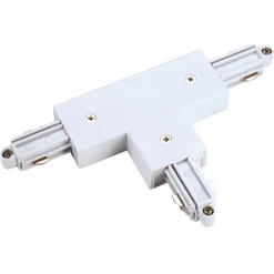 SLV T-stik 1-faset HV spor højre, hvid